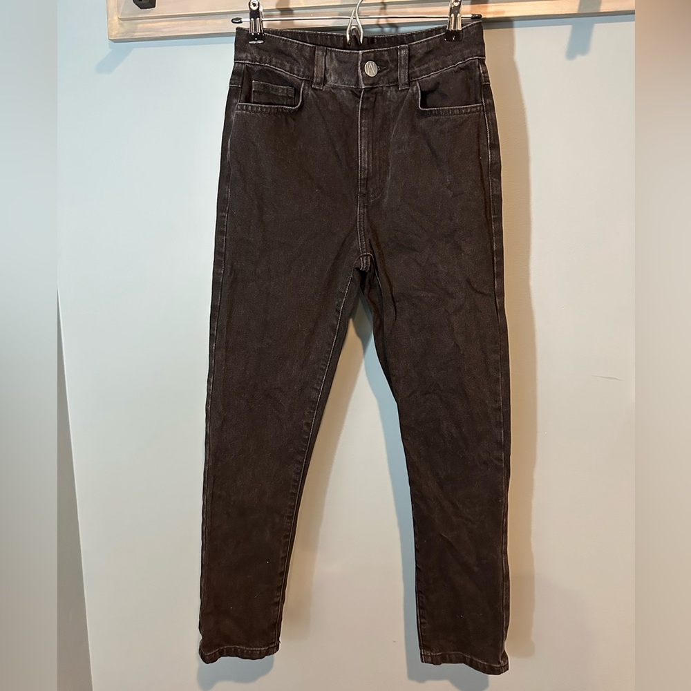 Reclaimed Vintage Inspired The '89 Tapered Jean in Washed Black W26